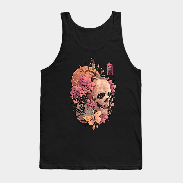 Time of the Death - Skull Flowers Gift Tank Top by eduely